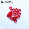 100pcs Parrot Feeding Plastic Digital Bird Foot Clip Pigeon Training Tools Animal Supplies Clip Rings
