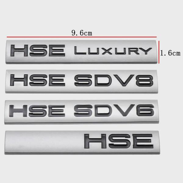 Металлический HSE SDV6 SDV8 роскошный логотип кузова эмблема наклейка для Land Rover Defender Discovery 4 5 Range Rover авто значок на багажник наклейка