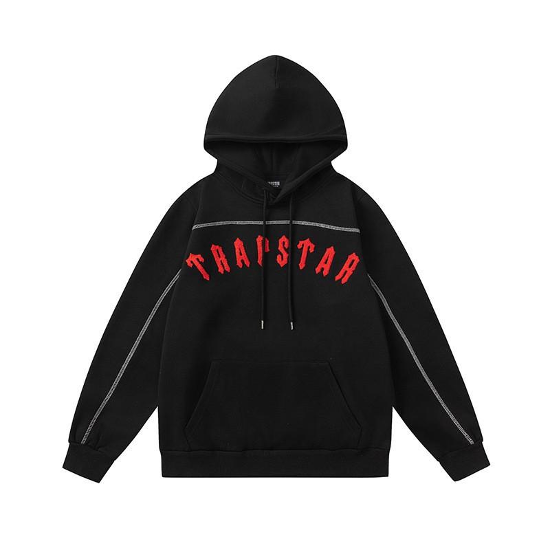 Unisex Streetwear Hoodie Set With Embroidered Letter Design Loose Fit Cotton Pullover Fall Casual Wear