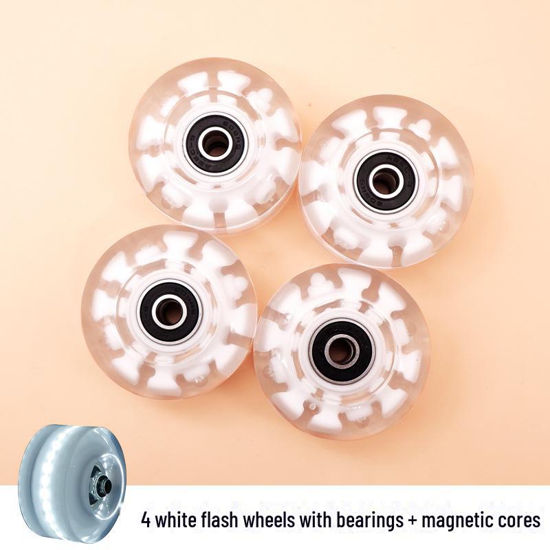 Luminous Double-Row Roller Skates with Flashing Wheels