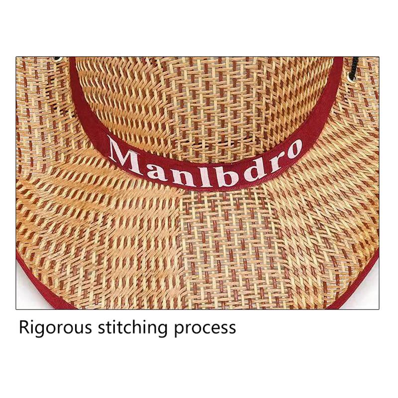 Straw Hat Western Cowboy Sle Outdoor Summer Beach Fishing Sun Protection Hat Unisex Ideal For Construction Sites