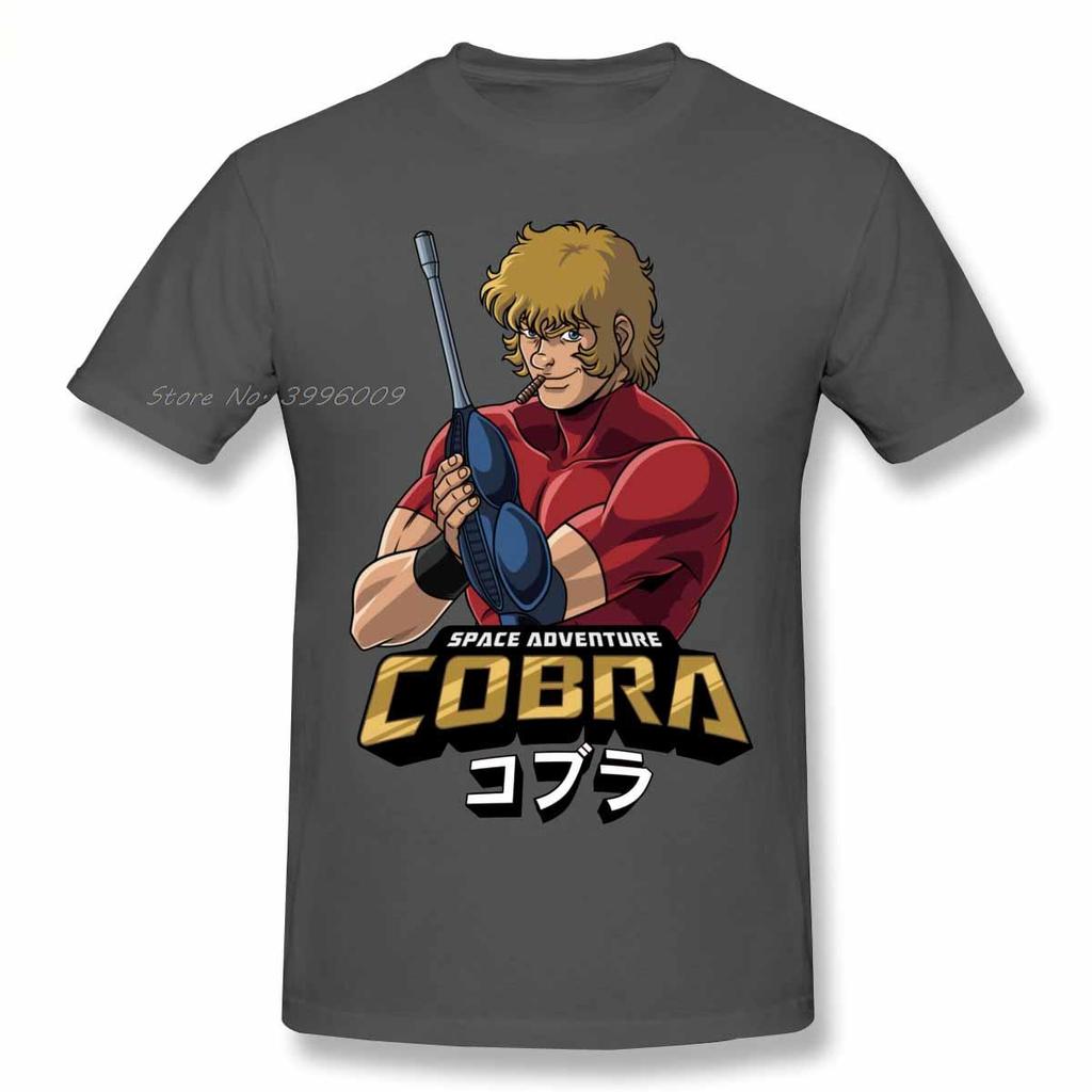 Cobra Space Adventure Retro Vintage Manga T Shirt Oversized Cotton Crewneck Custom Short Sleeve T-shirt