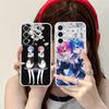Прозрачный чехол для мобильного телефона ReZero Rem Ram для Samsung Galaxy S25 S24 S23 S22 S21Plus FE Ultra Цветная обложка