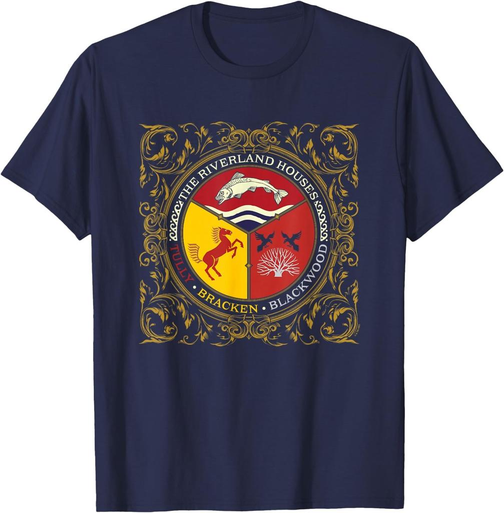 Game Of Thrones Riverland Houses Tully Bracken Blackwood T-Shirt