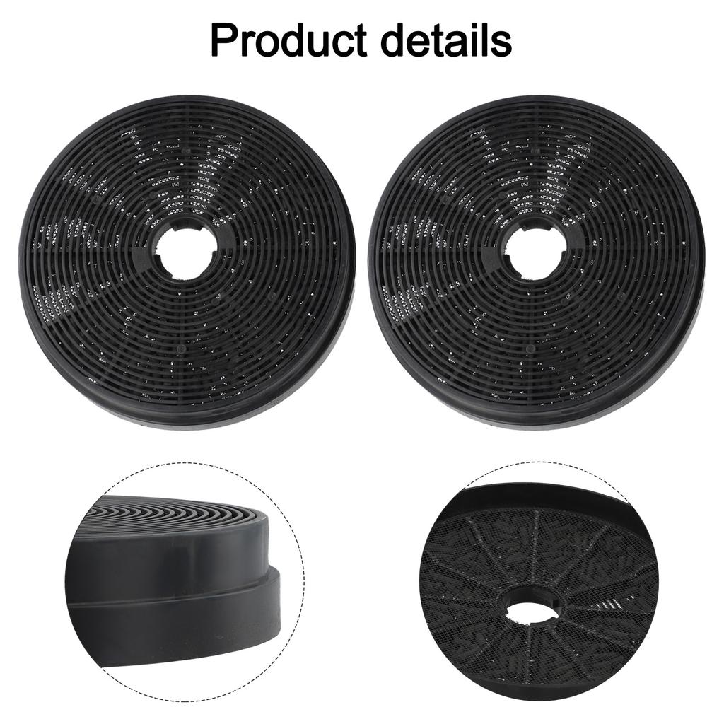 2 ШТ. Кухонные бытовые фильтры с активированным углем для вытяжки 175 мм*175 мм*35 мм Фильтр с активированным углем для вытяжки