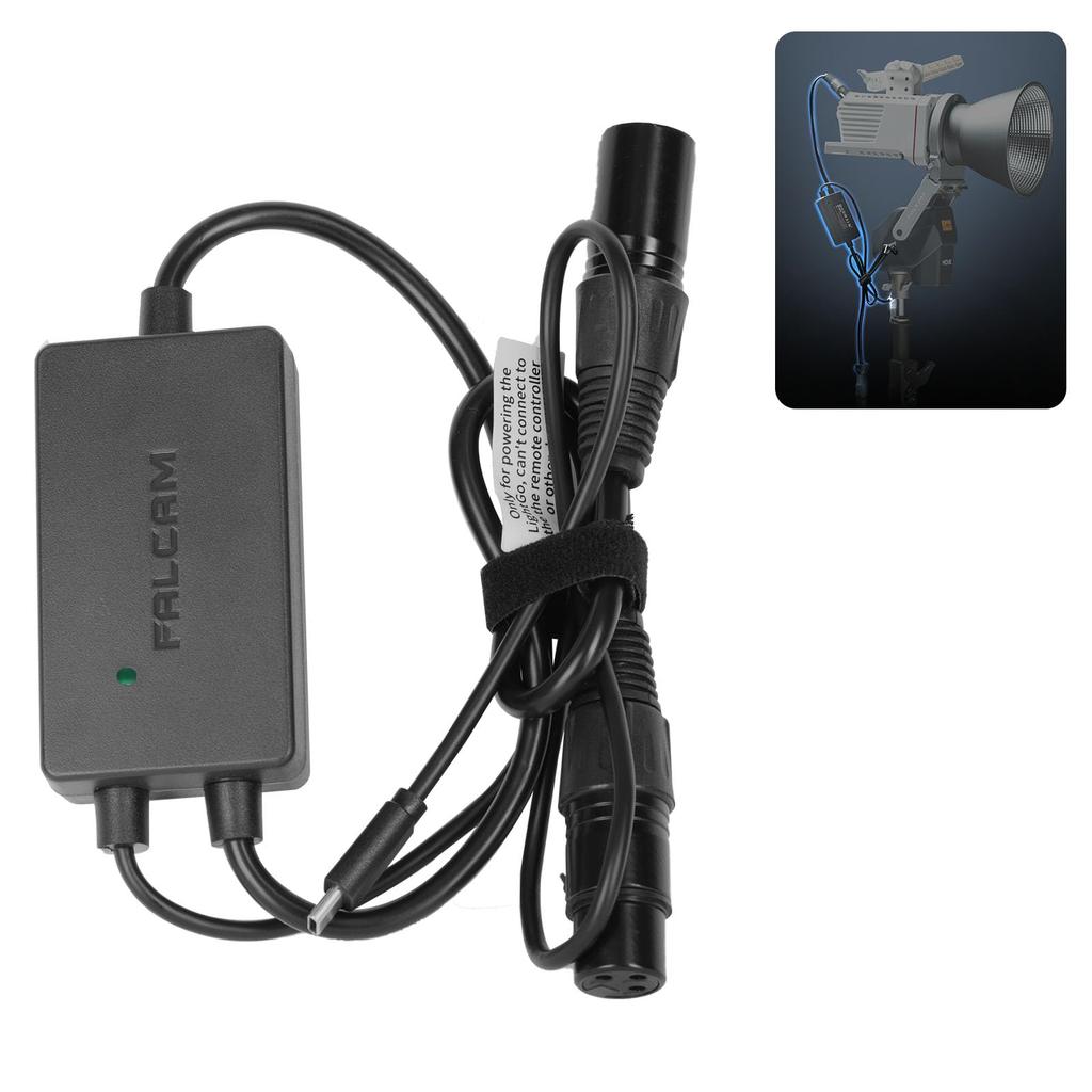 Ulanzi FALCAM MoveLightGo CANNON 600 Power Adapter Module with Type-C Port, Remote Control Lighting System Accessory