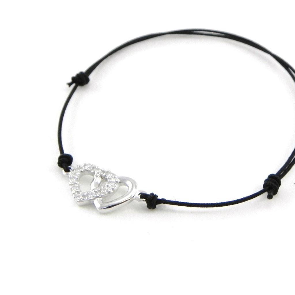 Les Trésors De Lily [I9112] - Черный серебряный браслет «Любовь»
