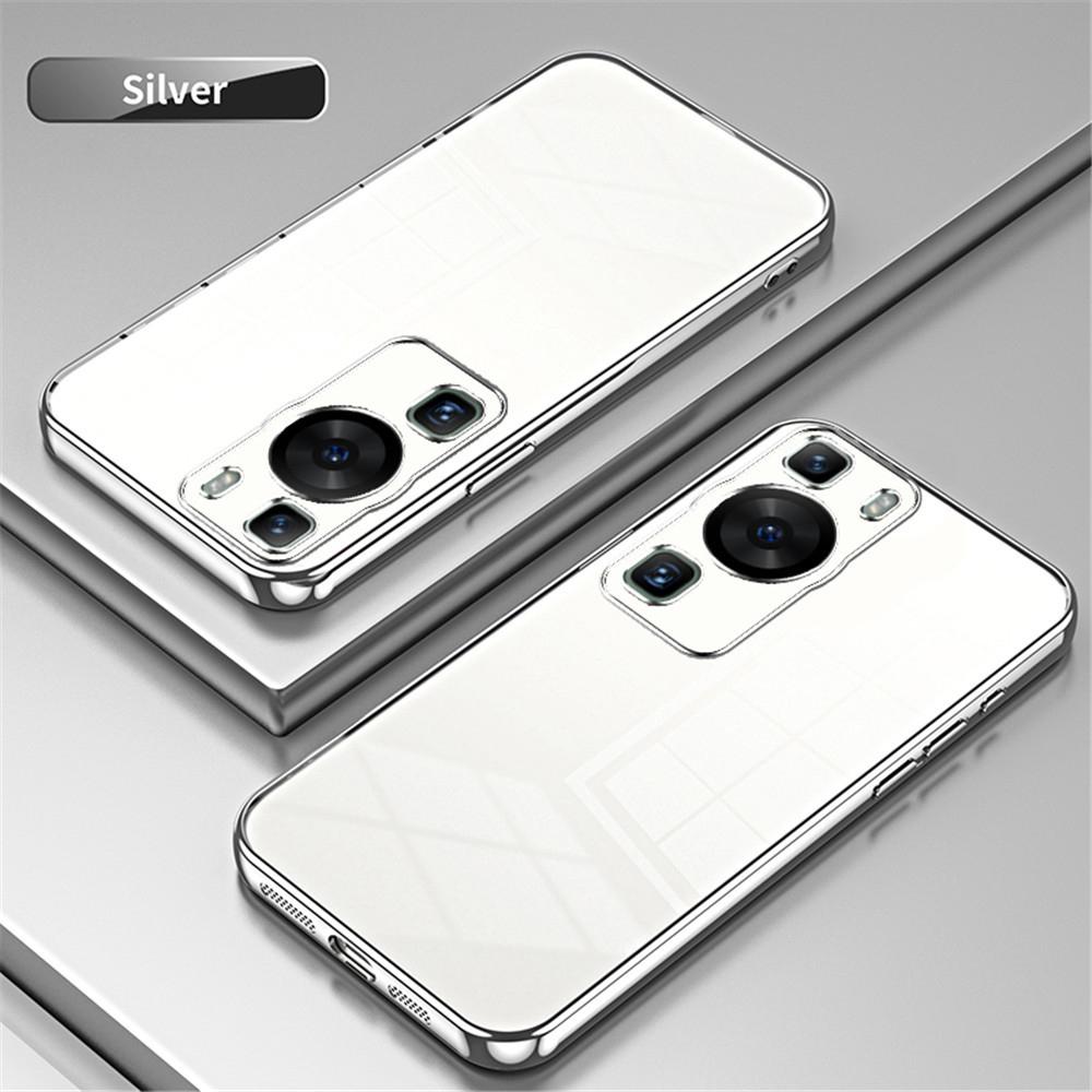Роскошный бампер с гальваническим покрытием для Huawei P30 Lite P20 P40 P50 P60 Pro Mate 20 P 30 Силиконовая прозрачная задняя крышка P30lite P30pro