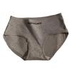 Women Underpants Mid Waist Solid Color Cotton Butt-lifted Breathability Elastic Quick-drying Sport Casual Briefs
