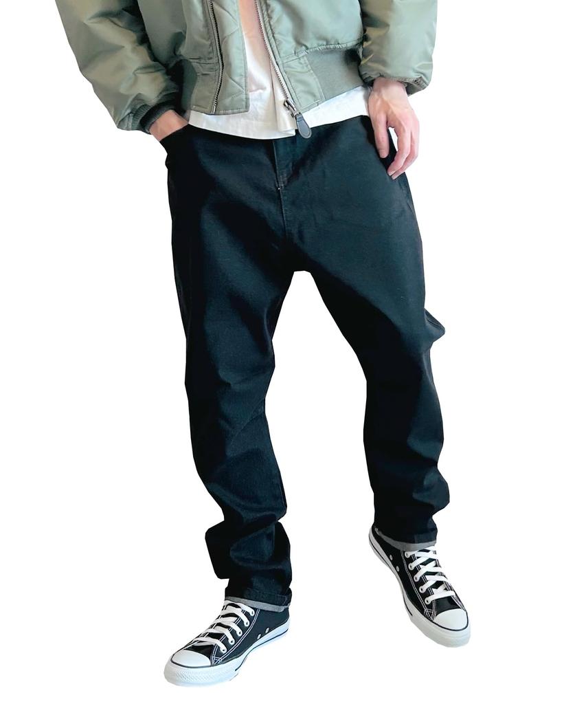 BEATJIVE Шаровары Джинсовые и Свободные Доступны в Черном Цвете и Больших Размерах Подходят для и Размеры Размер 9213-6001 Мужские Широкие Штаны, Зауженные, Стильные,