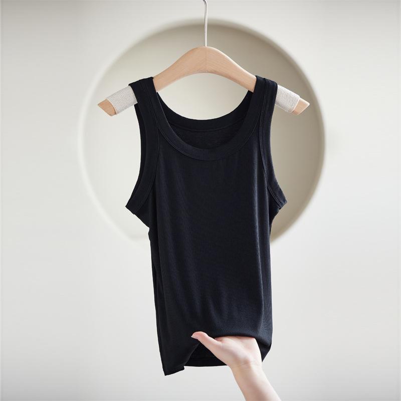 Женский белый жилет-комбинезон: Широкие бретели, красивая спина, топ без рукавов — идеально для весны и лета