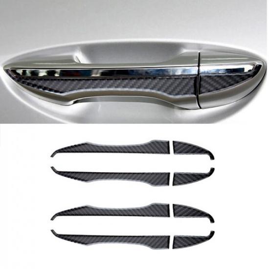 4pcs Carbon Fiber Car Exterior Door Handle Cover For Toyota Corolla 2014-2018