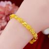 Vintage Hollow Bracelet Women Ornaments Chinese Style Bangles Imitation Gold Flower Bracelet Gifts