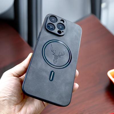 Роскошный чехол из искусственной кожи для iPhone 15 14 13 12 11 Pro Max 15Pro 14Pro 13Pro iPhone15 iPhone14 для Magsafe, чехол для беспроводной зарядки a