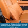 For Leapmotor C10 2024 2025 Suede Leather Car Headrest Neck Pillow Auto Comfortable Lumbar Support Waist Cushion Accessories
