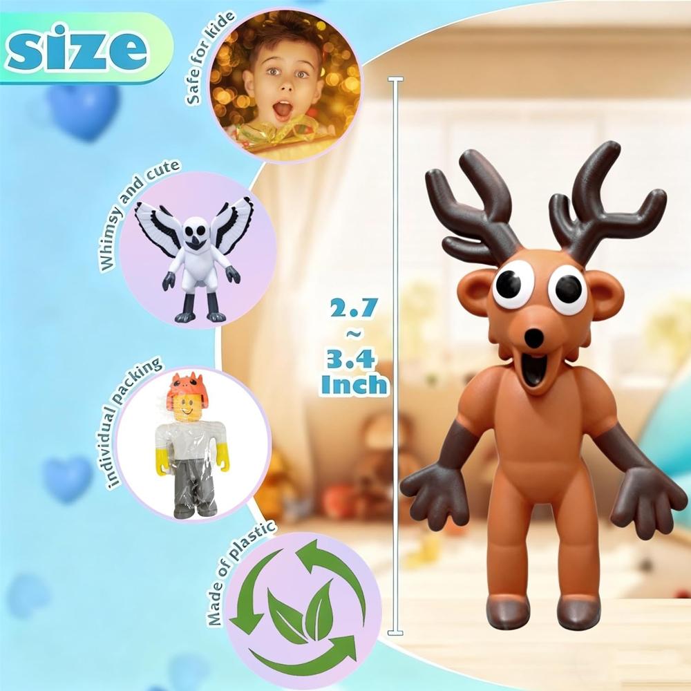 Игрушки Фигурки 99 Ночей в Лесу 10 шт. Фигурки Оленя Совы Барана Монстра для Фанатов Игры для Детей Коллекционеров