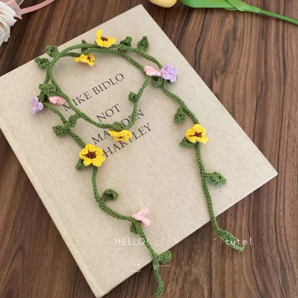 Тонкая вязаная повязка на голову ручной работы, вязаная крючком шаль с розой, повседневный вязаный шарф, женская