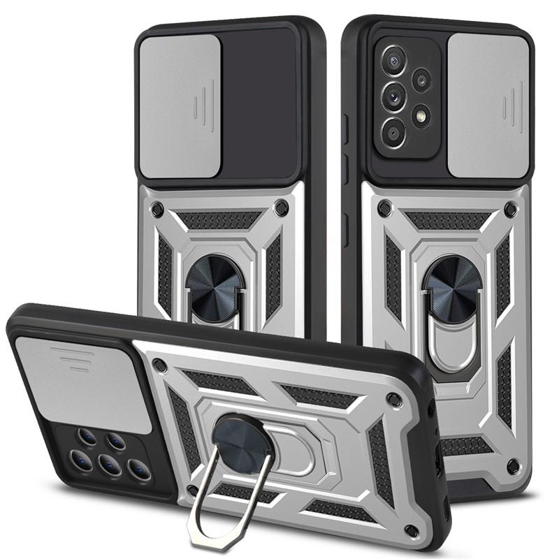 Защитный чехол для объектива камеры для Samsung Galaxy A32 4G Slide Armor Противоударный магнитный чехол-держатель для Samsung A 32 SM-A325F/DS