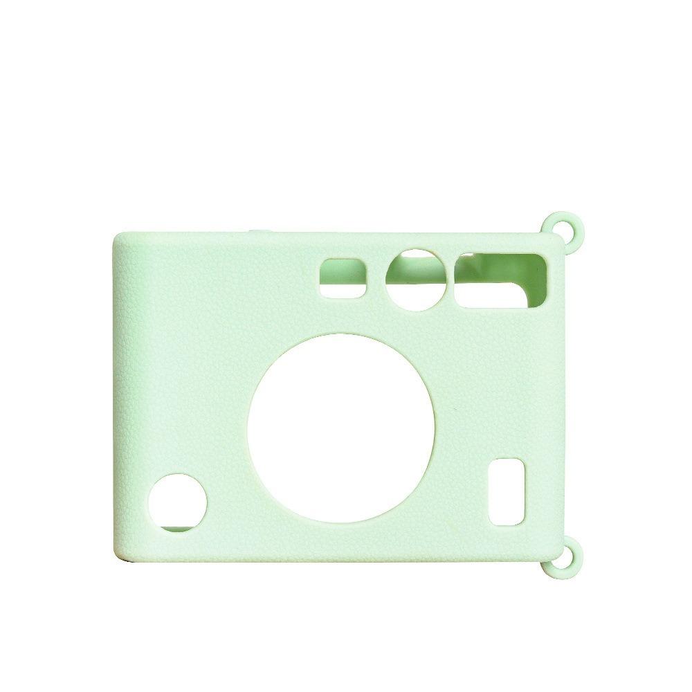 Однотонная силиконовая защитная крышка для мгновенной камеры Fujifilm Instax Mini EVO, чехол, аксессуары, мягкая оболочка, кожаный протектор