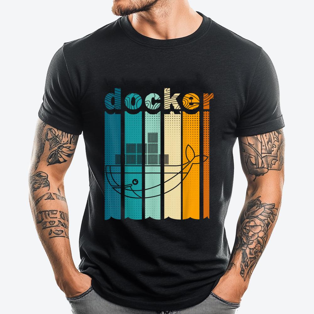 Docker Linux Devops Программирование Кодинг Компьютерный Ученый Графические Футболки Мужские Camisetas День Святого Патрика