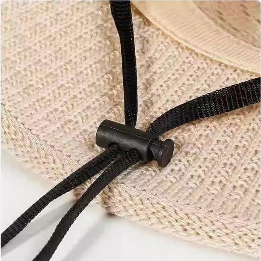 Защита от солнца Цветок Жемчуг Плетеная шляпа Складная Плетеная шляпа-ведро Ручная работа Солнечная шляпа Для улицы