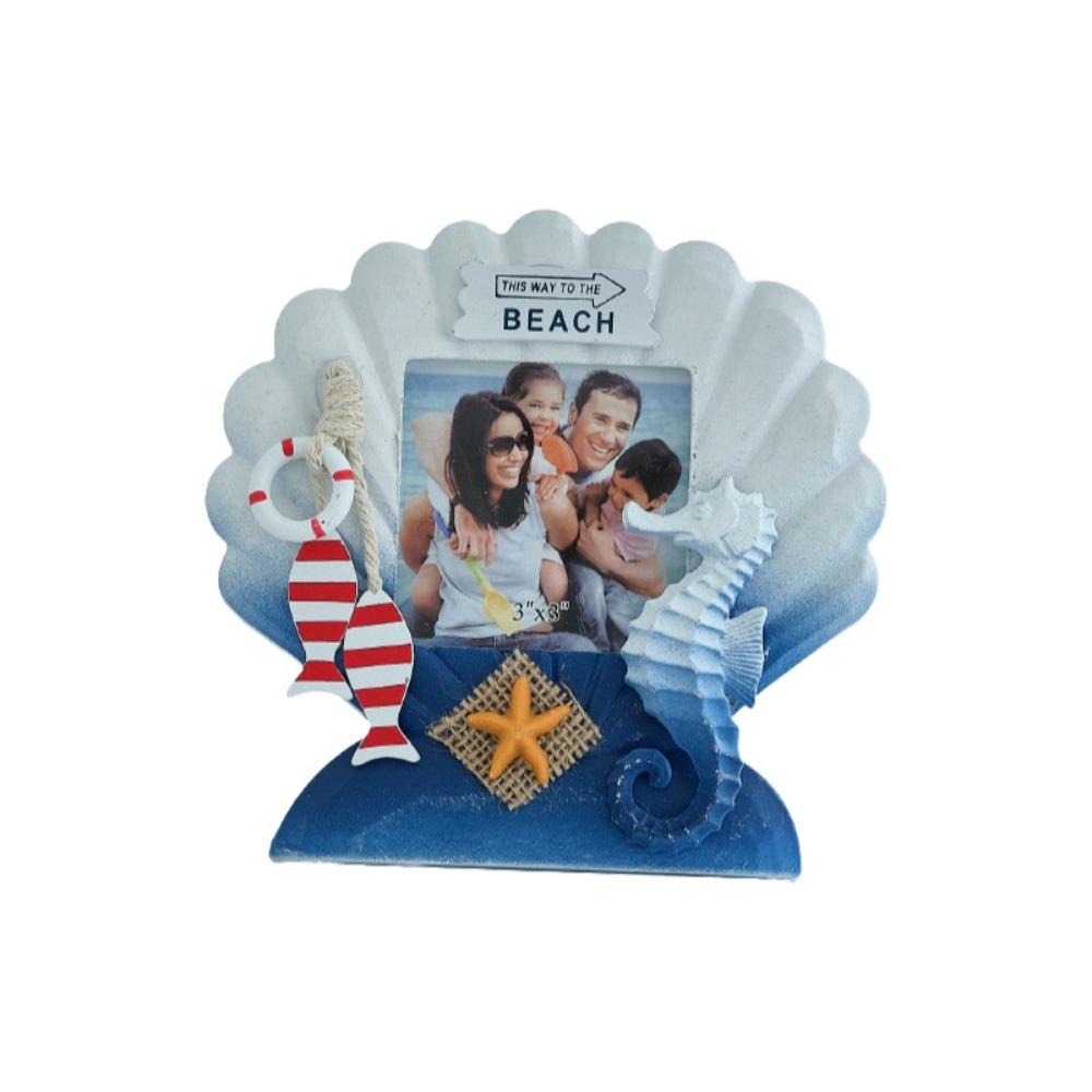 Unique-shaped Ocean-Themed Photo Frame Wooden Instant Photo Frame  Living Room