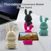 Lazy Bracket Cartoon Strong Bunny Trolley Carrying Capacity Self-adhesive Mobile Finger Ring Holder Phone Mobile Phone