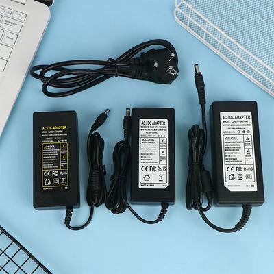 Блок питания LED 12В для светодиодной ленты WS2811 WS2815, с вилкой EU US, 1А 2А 3А 4А 5А 6А 7А 8А, переключаемый трансформатор, адаптер