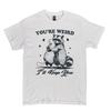 Funny Raccoon Hugs Possum 90s Graphic Shirt, Vintage Raccoon You're Weird Tee