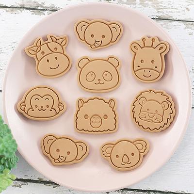 8 шт. Формочки для печенья в виде животных из мультфильмов, прессуемая форма для печенья, форма для выпечки на вечеринке