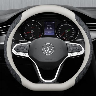 Для Volkswagen VW Atlas Passat CC Taos touareg R-line Чехол на руль автомобиля 10 цветов Замша Кожа 38 см Автоаксессуары