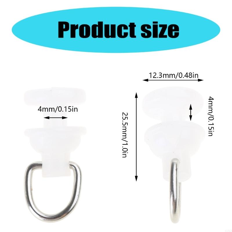 62KD 100 шт. Ролики для шторной направляющей Пластиковые глайдеры для тихой и плавной работы штор Бегунок для драпировочной направляющей Оконные аксессуары