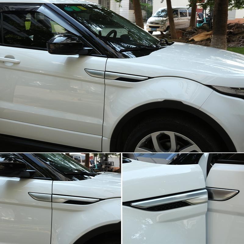 Для Land Rover Range Rover Evoque 2012-2018 крыло боковое вентиляционное отверстие крышка накладка декоративная наклейка глянцевый черный автомобильный аксессуар