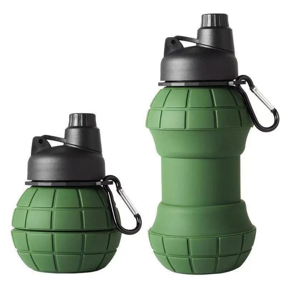Large Capacity Folding Water Cup 500ml Foldable Silicone Cup Outdoor Activities