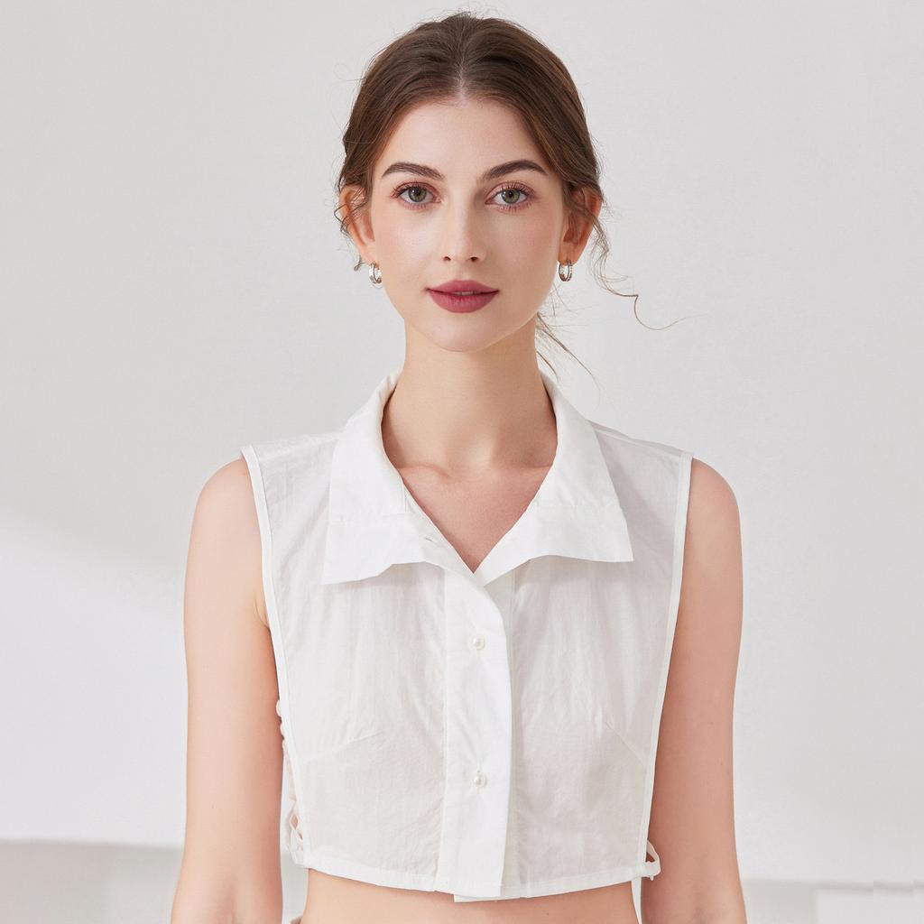 Vintage Lapel Fake Collar Female Detachable Shirt False Collar for Women Blouse Sweater Lapel Top Clothing Accessories