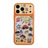 Защитный чехол-книжка с защитой от падения и синего света для iPhone 15 Pro Max с изображением семьи Син-тяна, синий