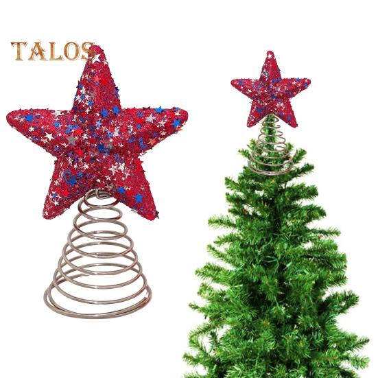 Патриотическая звезда-верхушка на елку 4 июля патриотическое украшение на елку 3D блестящая звезда-верхушка на елку для праздничной вечеринки в честь Дня независимости