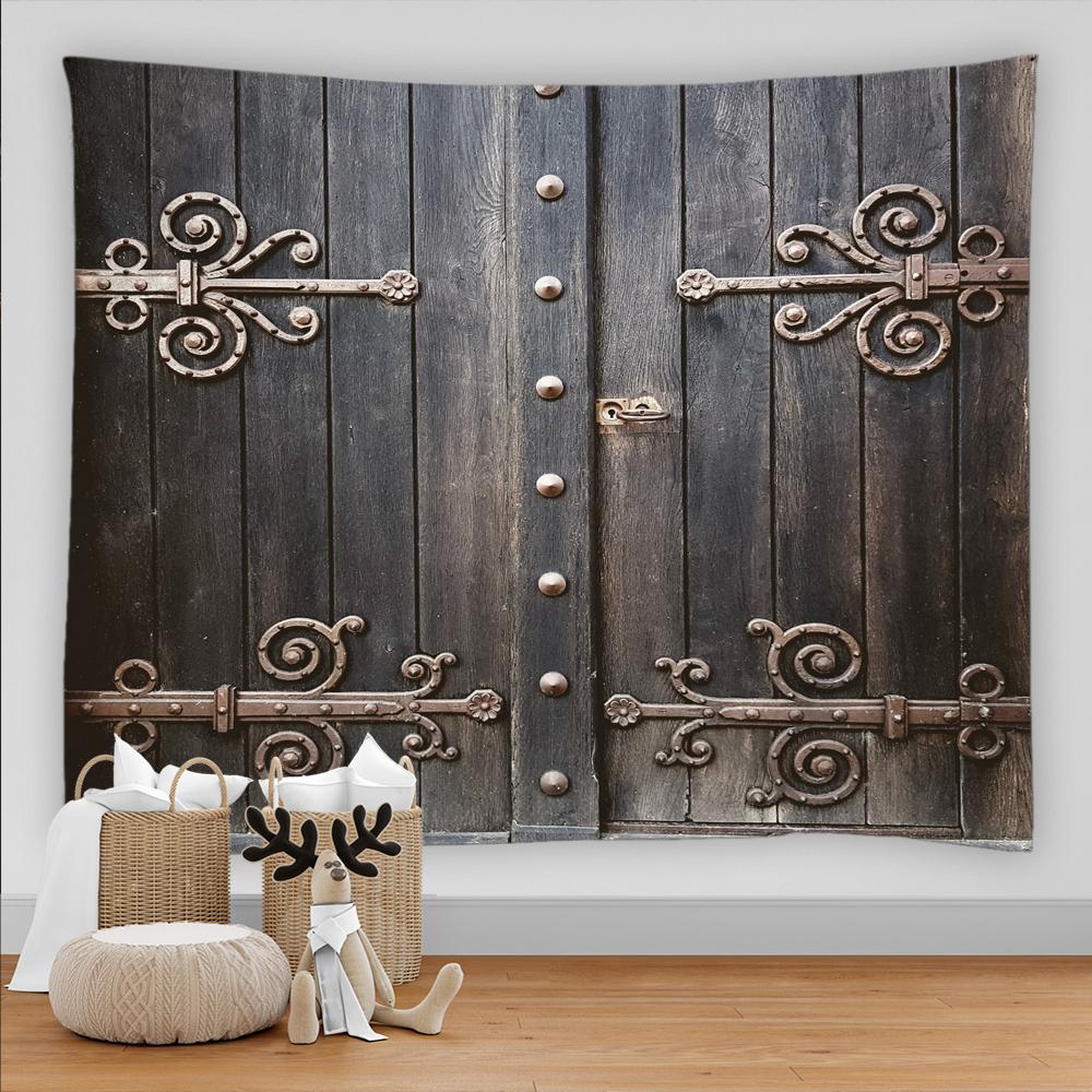 3D печать винтажный стиль рок каменная стена дверной гобелен настенный гобелен в стиле бохо настенный гобелен Мандала художественный коврик Декор гостиной