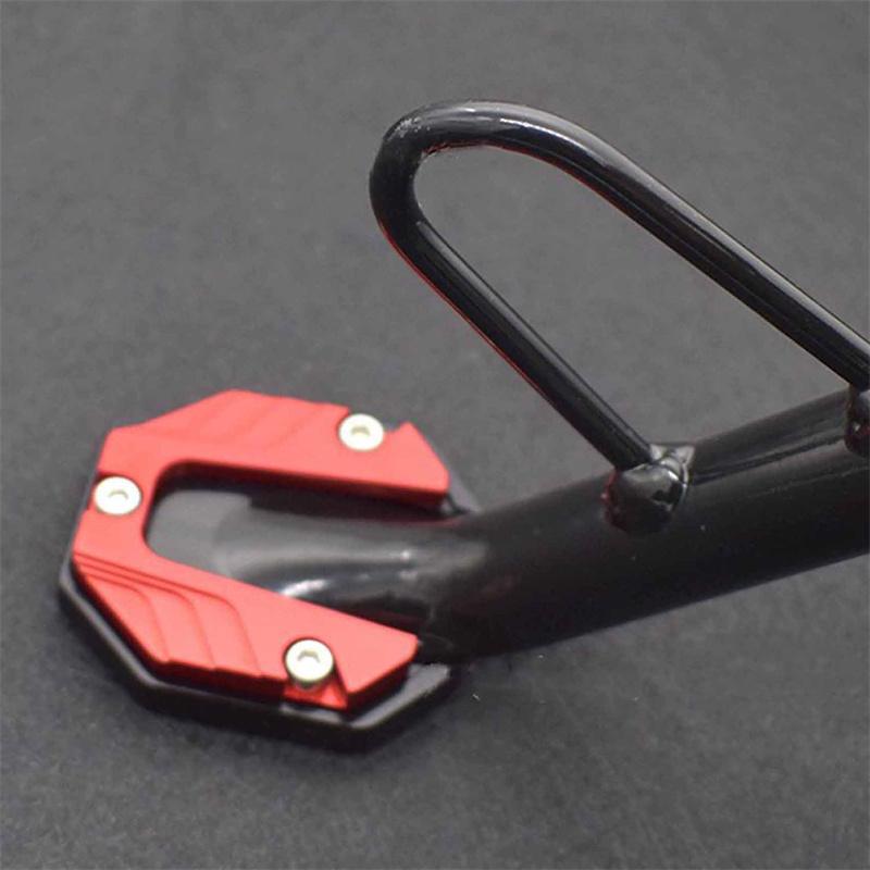 Motorcycle Aluminum Alloy Foot Support Pad Increased Anti-Slip Base Side Support Extended Foot Pad for Motorcycle Bicycle