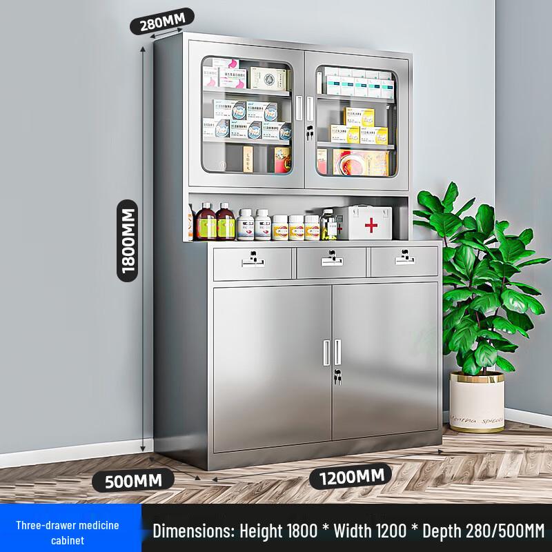 304 Stainless Steel Medical Storage Cabinet