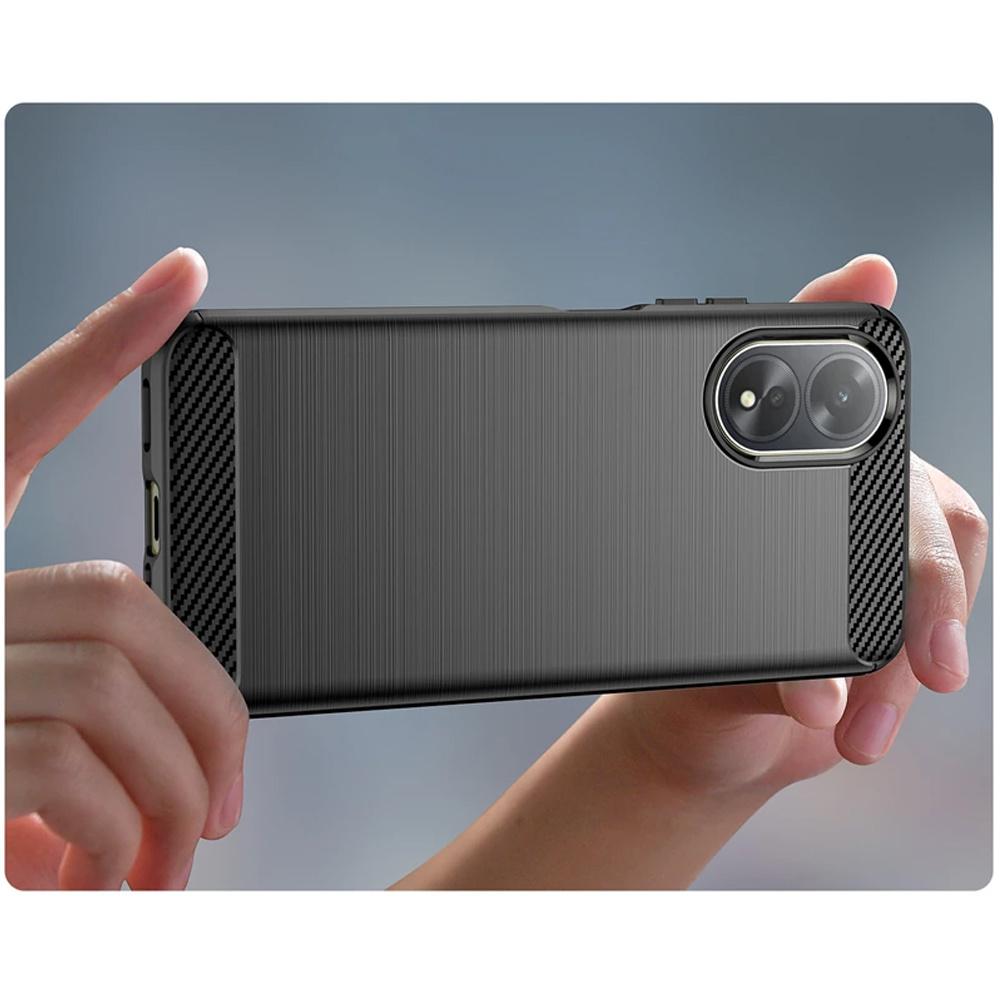 Case for Oppo A58 4G, Karbon, black