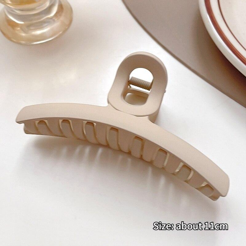 1pcs Korean Coffee Large Hair Claws Acrylic Hairpins Barrette Crab Hair Clips Headwear for Women Girls Braiders Hair Accessories