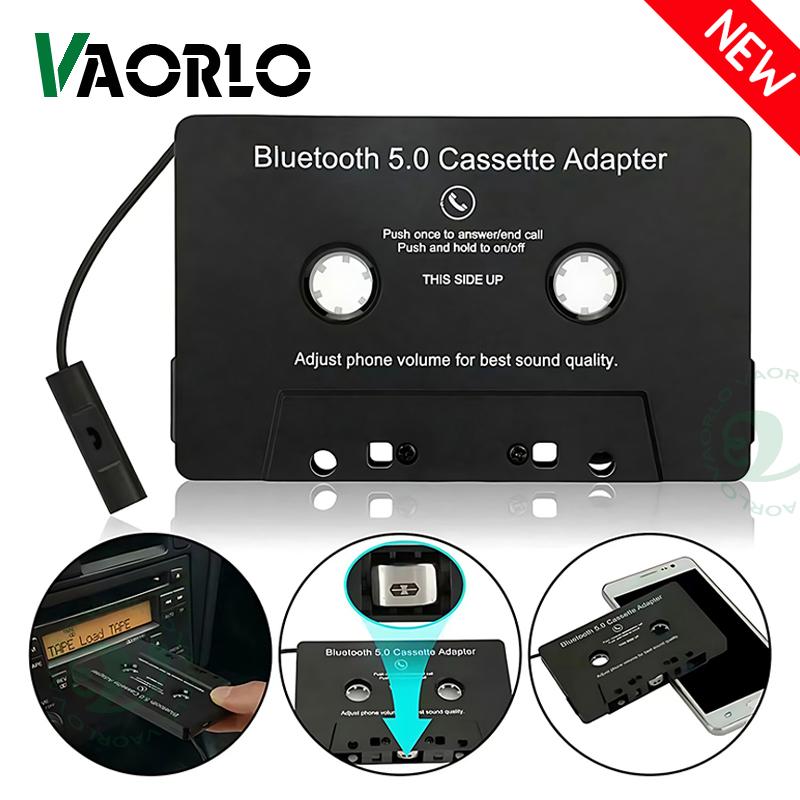 Универсальный Bluetooth 5.0 конвертер автомобильный магнитофон автомобильный MP3 стерео музыкальный аудиокассетный плеер беспроводной аудиоадаптер с микрофоном для звонков