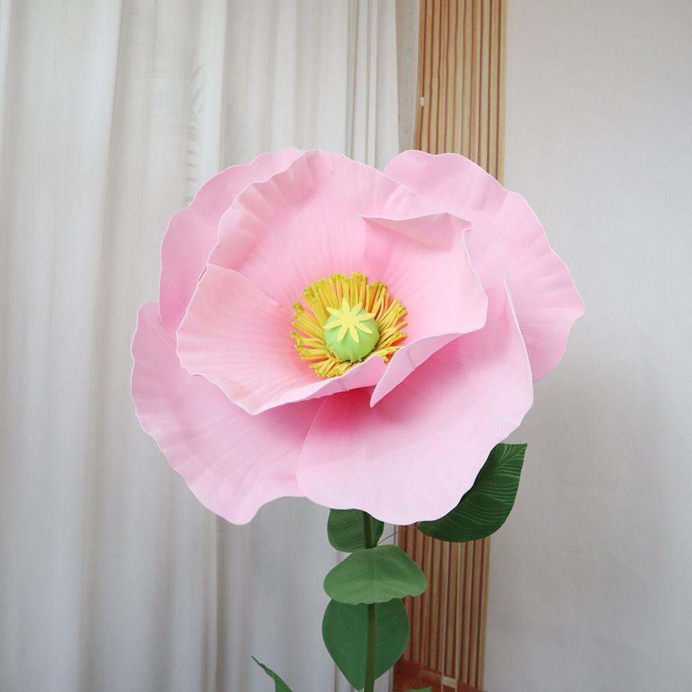 Реквизит для фотографий, имитирующий гигантский цветок, уличный полиэтилен, искусственная голова цветка, новый большой искусственный цветок