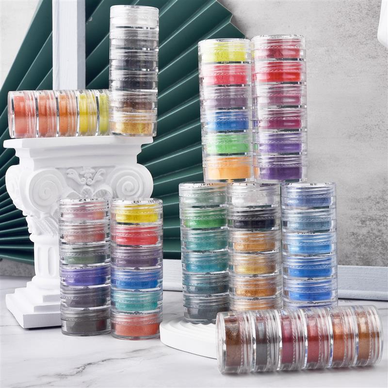 Набор из 6 цветов, перламутровый порошок слюды, эпоксидная смола, краситель, пигмент, жемчужный порошок, материал для самостоятельного изготовления, наполнитель из эпоксидной смолы