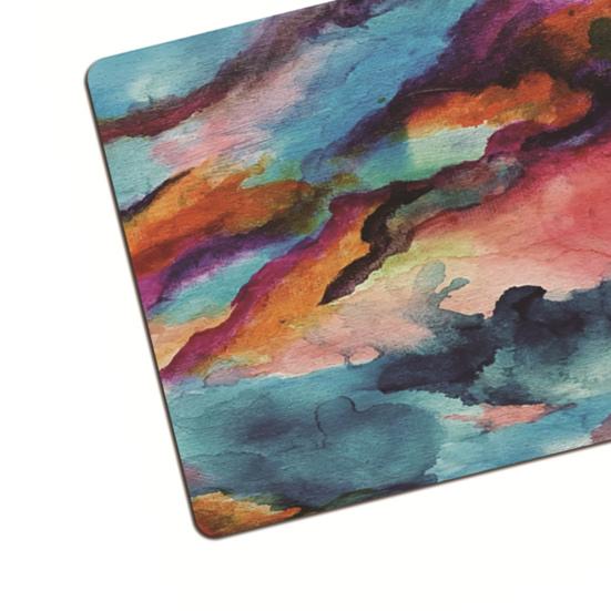 Подушка для мыши, креативная антивыцветающая гладкая поверхность, картина маслом, облака, подставка для запястий, подставка для ноутбука