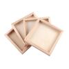 Wood Plate Tray Bottom Rack Pallet for Six-Sided Painting Building Block Toy