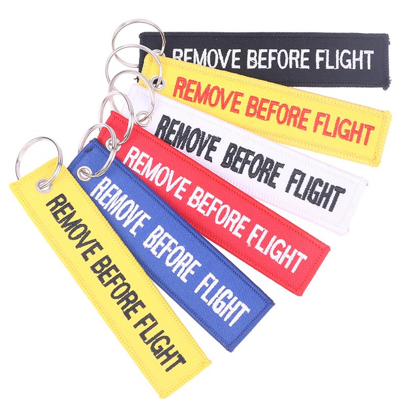 Remove Before Flight Car Key Chain Aviation Gifts Keyring Key Tag Holder