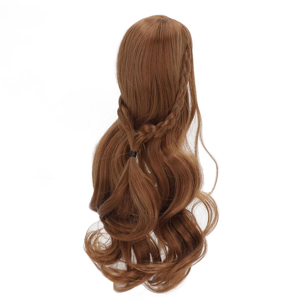 Doll Hair Wig Curly Style Neat Bangs DIY Cutting Soft Doll Supplies for 1 3 8 To 9in Head Circumference BJD Doll
