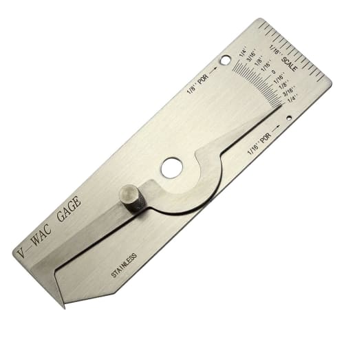 RIVERWELD V-WAC Fillet Weld Gauge, Inch Inspection Gauge
